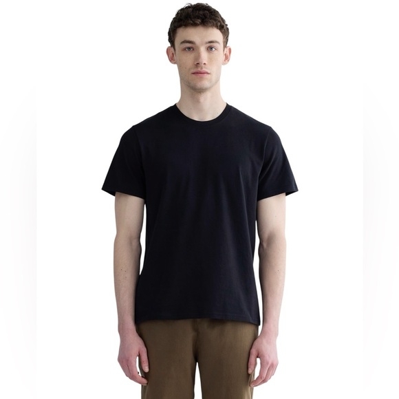 Everlane The Premium-Weight Crew Uniform Tshirt Black Size XL #1715 - Picture 1 of 8